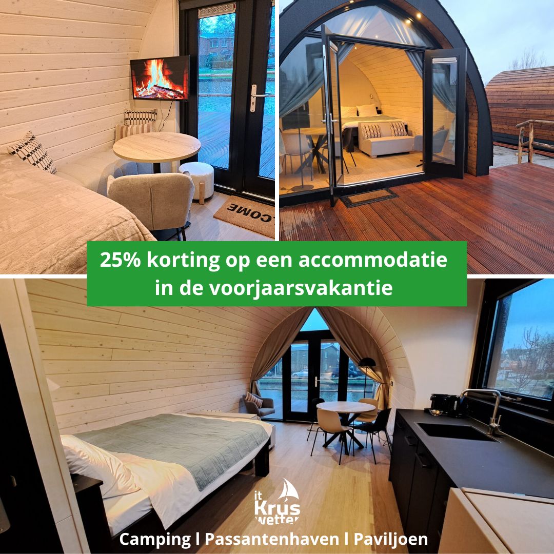 voorjaarsvakantie, korting vakantie friesland